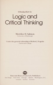 Introduction to logic and critical thinking /
