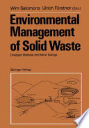 Environmental Management of Solid Waste : Dredged Material and Mine Tailings /