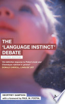 The 'language instinct' debate /