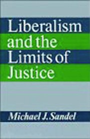 Liberalism and the limits of justice /