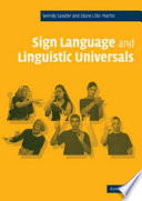 Sign language and linguistic universals /