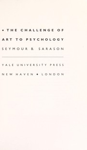 The challenge of art to psychology /