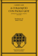 A colloquio con Paolo Lioy : letteratura, scienza, politica (1851-1905) /
