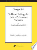 Te Deum settings for Prince Potemkin's victories. (1789) /