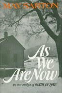 As we are now ; a novel.