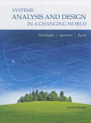 Systems analysis and design in a changing world /