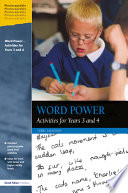 Word power : activities for years 3 and 4 /
