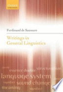 Writings in general linguistics /