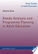 Needs analysis and programme planning in adult education /