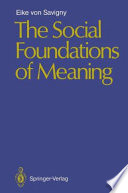 The Social Foundations of Meaning /