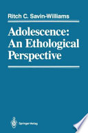 Adolescence: An Ethological Perspective /