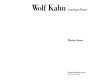Wolf Kahn, landscape painter /