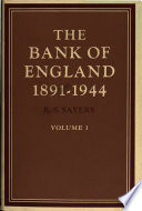 The Bank of England, 1891-1944 /