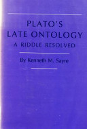 Plato's late ontology : a riddle resolved /