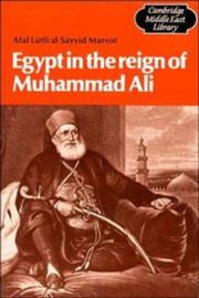 Egypt in the reign of Muhammad Ali /