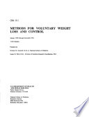 Methods for voluntary weight loss and control : January 1985 through December 1991 : 1119 citations /