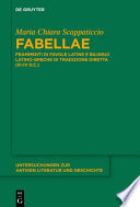 "Fabellae" : Frammenti di favole latine e bilingui latino-greche di tradizione diretta (III-IV d.C.) /