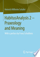 HabitusAnalysis 2 - Praxeology and Meaning : With a preface by Franz Schultheis /