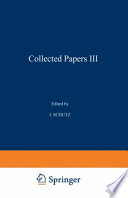 Collected Papers III : Studies in Phenomenological Philosophy /