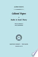 Collected Papers II : Studies in Social Theory /