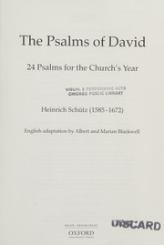 The psalms of David : 24 psalms for the Church's year /