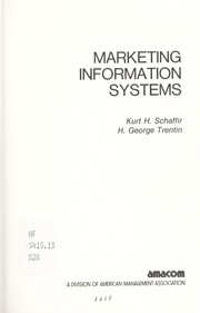 Marketing information systems /