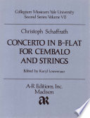 Concerto in B-flat, for cembalo and strings /