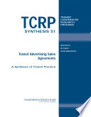 Transit advertising sales agreements /