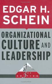 Organizational culture and leadership /