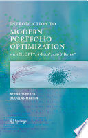 Introduction to modern portfolio optimization with NuOPT and S-PLUS /