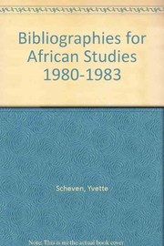 Bibliographies for African studies, 1980-1983 /
