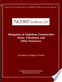 Mitigation of nighttime construction noise, vibrations, and other nuisances /