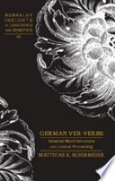 German ver-verbs : internal word structure and lexical proecessing /