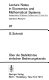 Uber die Stabilitat des einfachen Bedienungskanals : [von] G. Schmidt.