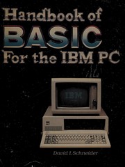 Handbook of BASIC for the IBM personal computer /