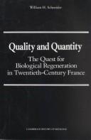 Quality and quantity : the quest for biological regeneration in twentieth-century France /