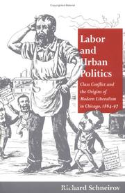 Labor and urban politics : class conflict and the origins of modern liberalism in Chicago, 1864-97 /