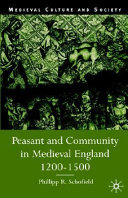 Peasant and community in medieval England, 1200-1500 /
