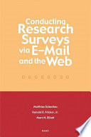 Conducting research surveys via e-mail and the web /