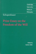 Prize essay on the freedom of the will /
