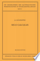 Ricci-calculus : an introduction to tensor analysis and its geometrical applications.