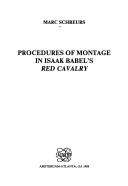 Procedures of montage in Isaak Babel's Red cavalry /