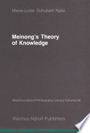 Meinong's Theory of Knowledge /