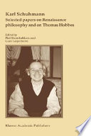 Selected papers on Renaissance philosophy and on Thomas Hobbes /