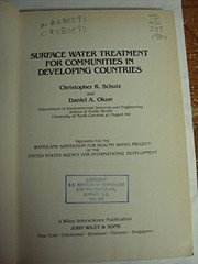 Surface water treatment for communities in developing countries /