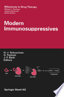Modern Immunosuppressives /