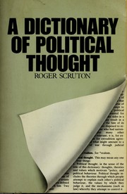A dictionary of political thought /