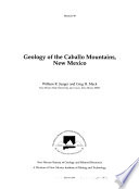 Geology of the Caballo Mountains, New Mexico /