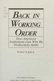 Back in working order : how American institutions can win the productivity battle /