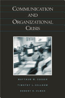 Communication and organizational crisis /